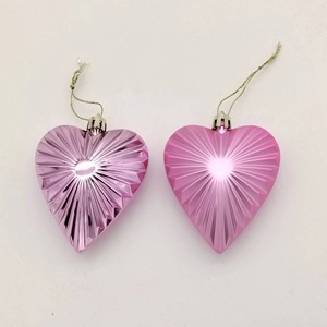 Valentinstag Exklusiv: Einfacher Plastik-Herzkranz als Hängedekoration, 8 Stück Unregelmäßige Herzen, Romantisches Datum, Familien-Ornament - Product Image 2