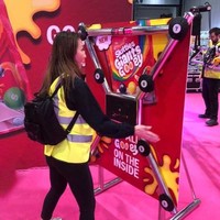 Jeu interactif d'intérieur de vitesse de réaction pliable avec chronomètre de test, défi de dextérité pour carnaval, parcs d'attractions et centres commerciaux