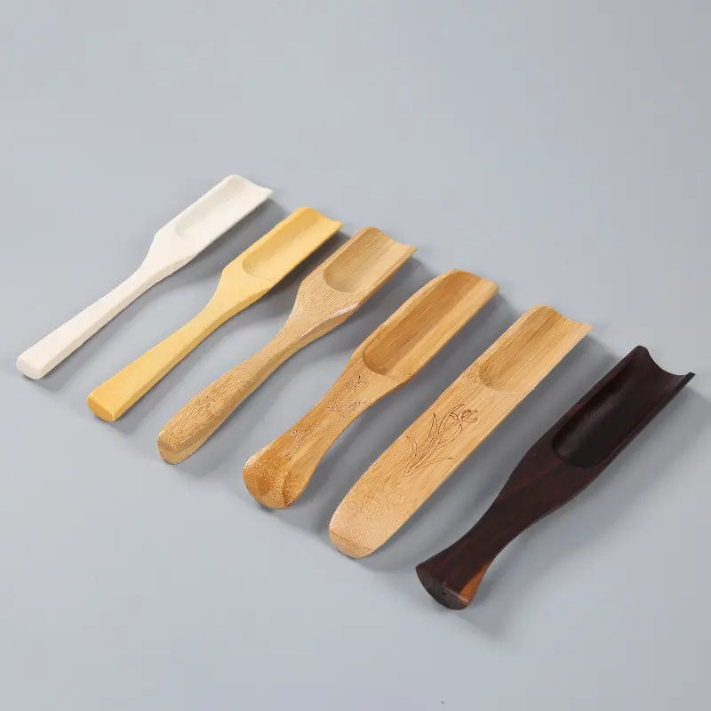 Home Kitchen Utensil Accessories Bamboo Tea Spoon Coffee Scoop Long Handle Seasoning Measure Wood Tea Spoon