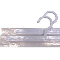Sac à fermeture éclair transparent de luxe personnalisable avec crochet de suspension, emballage en PVC recyclable pour chaussures, chaussettes et vêtements