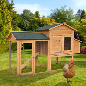 Gallinero Moderno, Compacto, Transpirable y Ecológico, Nuevo Diseño, <span class=keywords><strong>Casa</strong></span> para Mascotas de Madera Maciza, para <span class=keywords><strong>Animales</strong></span> Pequeños, Interior y Exterior - Product Image 1