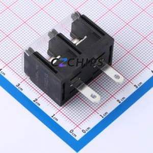 DBT40H-13.0-2P-BK-P Barrier Terminal Block P=13mm Connector ( Pitch: 13mm )( Rated Current: 40A )( Rated Voltage: 600V ) - Product Image 2