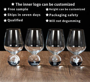 Cocktail thủy tinh pha lê rượu vang đỏ thủy tinh giá nhà máy bán buôn với giấy chứng nhận CE sang trọng bên trong khắc ly rượu - Product Image 6