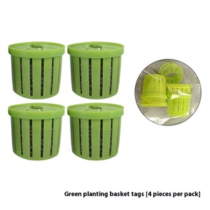 Cesta sumergible para plantas de acuario | Soporte para césped acuático, <span class=keywords><strong>barro</strong></span> para plantar | Copa inferior de tanque resistente, plástico ecológico 10-15L - Product Image 4