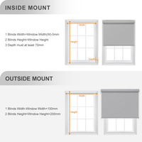 Persianas Enrollables Motorizadas para Ventanas, Control Remoto Inteligente, Persianas Enrollables Electrónicas Horizontales, Persianas Opacas