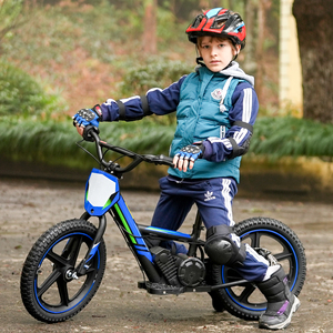 Vélo électrique pour enfants 150W, pneus gonflables de 12 pouces, 2 vitesses, vitesse maximale de 10 MPH, accélérateur rotatif, vélo électrique tout-terrain pour enfants - Product Image 1