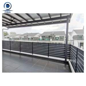 Barandilla de Vidrio Optima para Terraza, Escalera, Balaustrada, Canal en U, Valla, Barandillas de Vidrio de Aluminio, Pasamanos Duradero para Exteriores - Product Image 5
