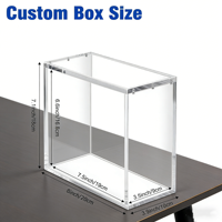 Boîte de rangement en acrylique transparente avec couvercle magnétique pour booster ETB – Vente en gros