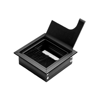 Boîte à câbles en alliage d'aluminium, couvercle rectangulaire, organisateur de bureau durable à fixer au mur - Product Image 4