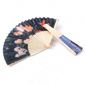 Decoración para Bodas al por Mayor, Abanico de Mano de Bambú con Diseño Personalizado de Alta Calidad, Impresión por Sublimación en Papel - Product Image 3