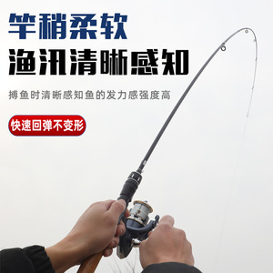 Lure Rod Carbon Fiber Medium Fast Action Saltwater Fishing Rod Stream Use Straight Handle - Product Image 3