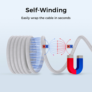 UNIEAN Fábrica al por mayor Thunderbolt 4,0 Magnético 8k4k <span class=keywords><strong>Cable</strong></span> 100W 240W <span class=keywords><strong>Tipo</strong></span> <span class=keywords><strong>C</strong></span> Usb Carga rápida 40Gbps Cables de datos para <span class=keywords><strong>Iphone</strong></span> - Product Image 4