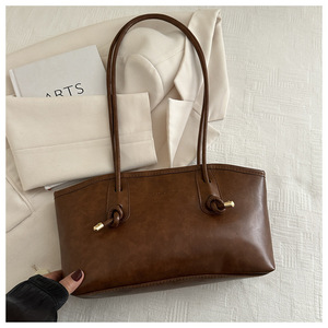 Bolso de mujer de gran capacidad estilo retro de alta gama, estilo otoño/invierno 2026, bolso de hombro, bolso de mano, bolso tote. - Product Image 2