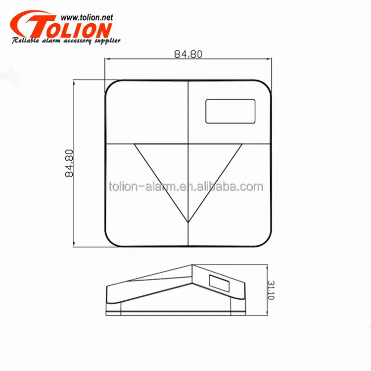 Từ Xa LED Chỉ Báo Cháy Báo Động Nhấp Nháy Ánh Sáng Báo Động