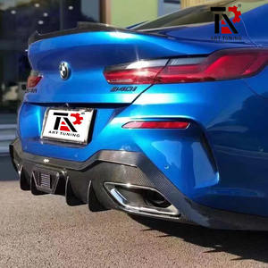 Per <span class=keywords><strong>BMW</strong></span> <span class=keywords><strong>serie</strong></span> <span class=keywords><strong>8</strong></span> G14 G15 G16 840i M850i M Sport coupé 2020-2022 asciutto/bagnato in fibra di carbonio diffusore paraurti posteriore per auto - Product Image 5