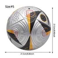 Ballon de football de dernière génération, fabrication directe d'usine, logo personnalisé OEM, taille 5, pour entraînement et matchs en extérieur et en intérieur, durable.