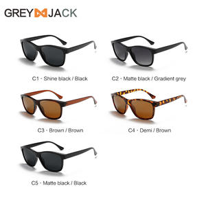 Lunettes de soleil Greyjack Cat Eye, monture TR90, protection UV400, unisexe, verres TAC noirs, type 3, pare-soleil - Product Image 3