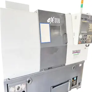 TAKISAWA Nex-308 Cnc מחרטה אוטומטית מקצועי מפעל מושלם עיצוב אופקי Fanuc Cnc מחרטה משמש טייוואן 11 50 מנוע 40