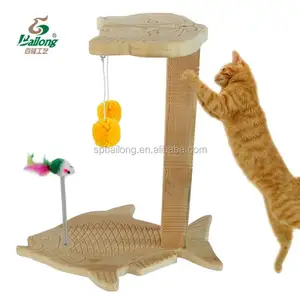 Katı çam ahşap pet kedi oyuncaklar ürün tırmanma oyun kulesi kedi ağacı kedi scratcher tırmalama sütunu