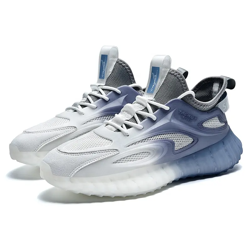 Latest Sport Run Shoe Fashion Man Running Male Sneaker Men Blue Color Outdoor Lightweight Casual Manufacturer