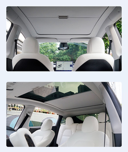 Tragaluz de techo solar eléctrico para Tesla modelo Y PVC panorámico parasol coche parasol techo - Product Image 5