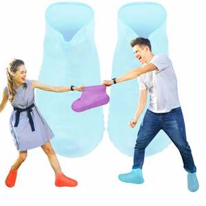 ที่คลุมรองเท้ากันน้ำซิลิโคนหนาบริการตัด OEM กันฝนและทนต่อการสึกหรอสำหรับวันฝนตก - Product Image 4