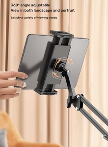 ขาตั้งแท็บเล็ตพีซีแบบพกพา, 4.5-12.9นิ้วเตียงซ่อนโซฟาที่วางโทรศัพท์ปรับได้สำหรับ <span class=keywords><strong>iPad</strong></span> - Product Image 3