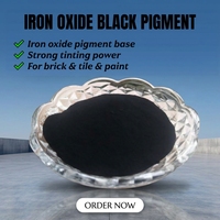 Oxyde de fer noir 722 en poudre, qualité industrielle, pigment inorganique colorant pour ciment, béton et carreaux de pavage, résistant à la décoloration