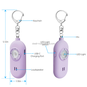 Alarma de autodefensa 130db, alerta de protección de seguridad, llavero de alarma de emergencia fuerte, seguridad Personal para mujeres, niños y niñas mayores - Product Image 3