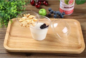 Cốc Sữa Chua Bột Yến Mạch Dùng Một Lần Parfait Insert 9 Oz, 12 Oz Rõ Ràng Nhựa Lạnh Pet Cup Với Snack Có Nắp Đậy - Product Image 5
