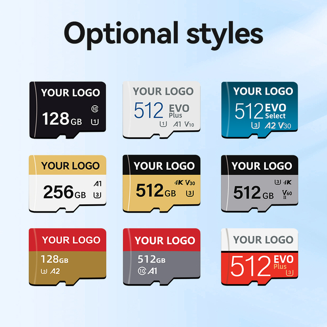 Factory CE ROHS FCC Certified ABS Plastic SD TF Memory Cards 8GB-512GB for Phone Camera GPS DVR with Class10 U1 Speed
