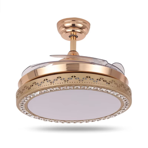 Ventilateur de plafond RGB avec lumière et haut-parleur - Ventilateur de plafond musical à 7 couleurs réglables avec télécommande pour chambre à coucher et salon - Product Image 6