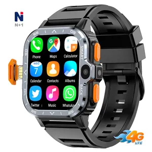 2024 independent smart watch sim card 4G video call dial call GPS location Maps cameras sport smart watch for adult