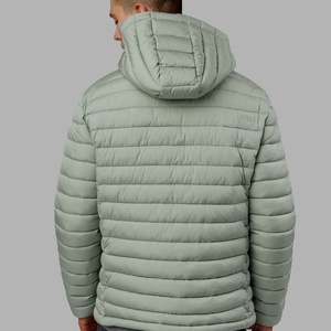 Veste matelassée en nylon pour homme, en duvet de canard, pour l'hiver, en tissu canvas, veste matelassée pour homme - Product Image 5