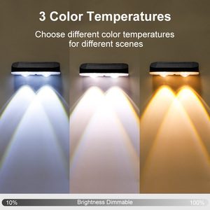 Lampe murale solaire d'extérieur 13 cm x 6 cm, éclairage LED étanche pour jardin, décoration de cour et de maison - Product Image 5