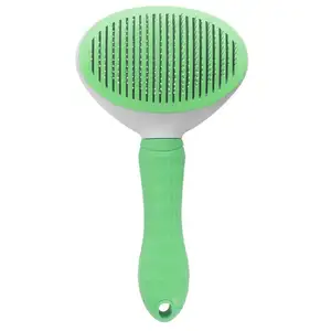 Wholesale Pet Self Cleaning Slicker Brush Comb Pet Dog Cat Hair Removal Brush Comb