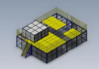 Bâtiment en structure métallique préfabriquée, atelier métallique pré-conçu, construction d'entrepôt industriel personnalisé