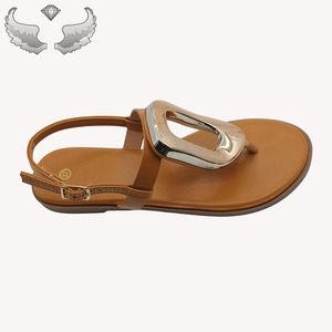 High-quality Fashionable Tand Durable Flat <b>Sandals</b> Casual Women's <b>Sandals</b> Low MOQ for Tria Comfortable and Metal Durable <b>Sandals</b> - Product Image 5