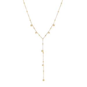 Moda kadın yüksek anlamda altın çok kolye saçak kolye yüz uzun zincir titanyum çelik kolye takı toptan - Product Image 5