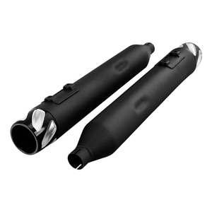 XF2906H03-06-B TCMT Noir 4 "Slip-On Megaphone Silencieux Tuyaux D'échappement Fit pour Harley Touring 1995-2016 - Product Image 1