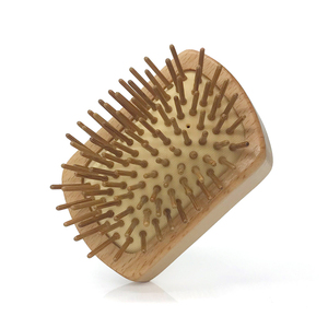 Mini Peine de Madera Natural Hecho a Mano, Herramienta para el Cuidado del Cabello de Zelkova, Cepillo con Cojín de Aire para Masaje del Cuero Cabelludo, Cómodo para Salón y Viajes, Personalizable - Product Image 4