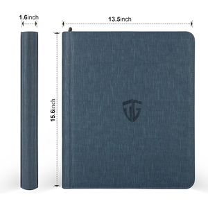 Classeur de cartes portable à 9 pochettes, avec fermeture éclair premium et couverture en PU, grande capacité de 252 cartes pour PKM - Product Image 3