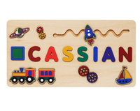 Tableau de lettres en bois multifonctionnel, un cadeau pour la Journée des enfants, artisanat en bois fait main, un objet de décoration de table