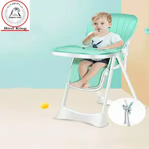 Venta al por mayor rey bebé silla-Silla de comedor plegable para niños, asiento de comedor grande, portátil, pájaro King