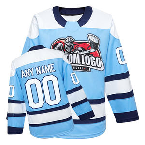 เสื้อฮอกกี้น้ำแข็งแบบแห้งเร็ว ดีไซน์ทันสมัย พิมพ์ลายโลโก้ทีม - Product Image 3