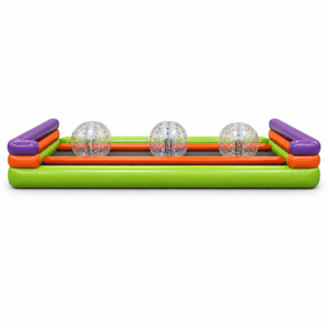 Piste de jeu gonflable Triple Lane Zorbie Track-FUN BOUNCE en PVC écologique pour l'extérieur - Product Image 4