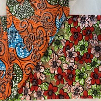 Kain Cetak Lilin Bubuk Emas Afrika, Kain Batik Katun Dua Sisi, Grosir Kustom untuk Gaun Anak Laki-laki dan Perempuan