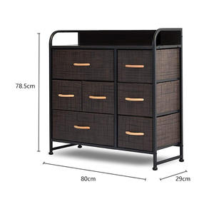 יוקרה מודרנית פינת חדר שינה ריהוט אחסון בד בגדים לבן 6 מגירות חזה שידה - Product Image 4