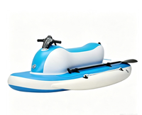 Jet ski gonflable électrique, bateau en tissu épais Drop Stitch PVC, 2 places, avec propulseur sous-marin pour piscine, sports nautiques en mer