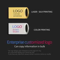 Memoria USB Personalizada con Logotipo, Mini Pendrive Metálico Creativo, Unidad Flash USB de 2GB-128GB, Venta al Por Mayor